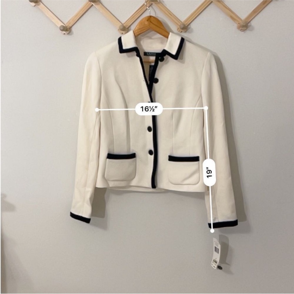 NWT Ralph Lauren White blazer professional jacket - size 4 - Picture 8 of 10
